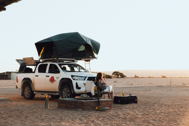 Groepsreis in Namibië - Solo reis in Namibië - Roadtrip door Namibië - Daktent - Kamperen in Namibië