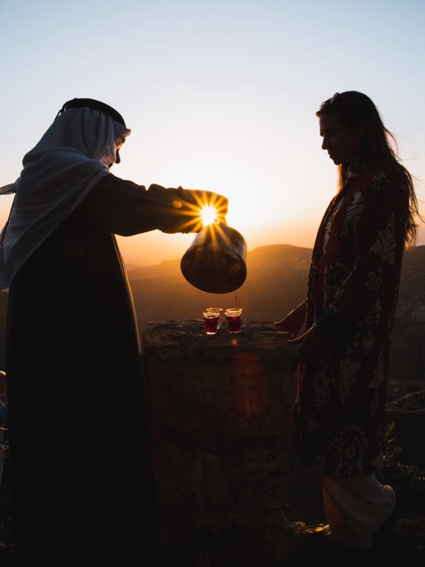 Groepsreis in Jordanië - Solo reis in Jordanië - Thee - Bedoeïenen