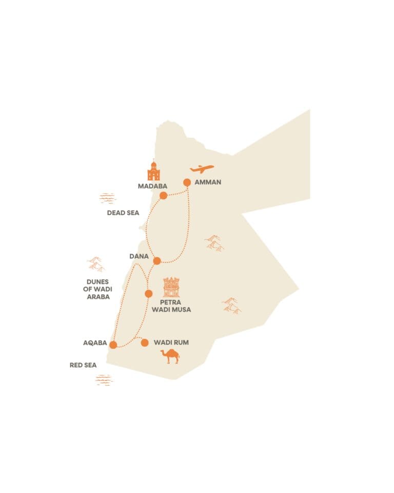 Groepsreis in Jordanië - Solo reis in Jordanië - Wadi Rum - Woestijn